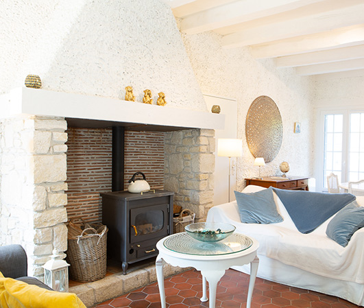 vakantiewoning Moulin de Vigne - living